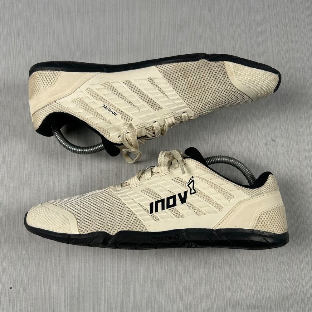 Inov-8 BARE-XF210V3 Mens Size 9.5 Beige Cross Training Shoes Zero Drop Athletic